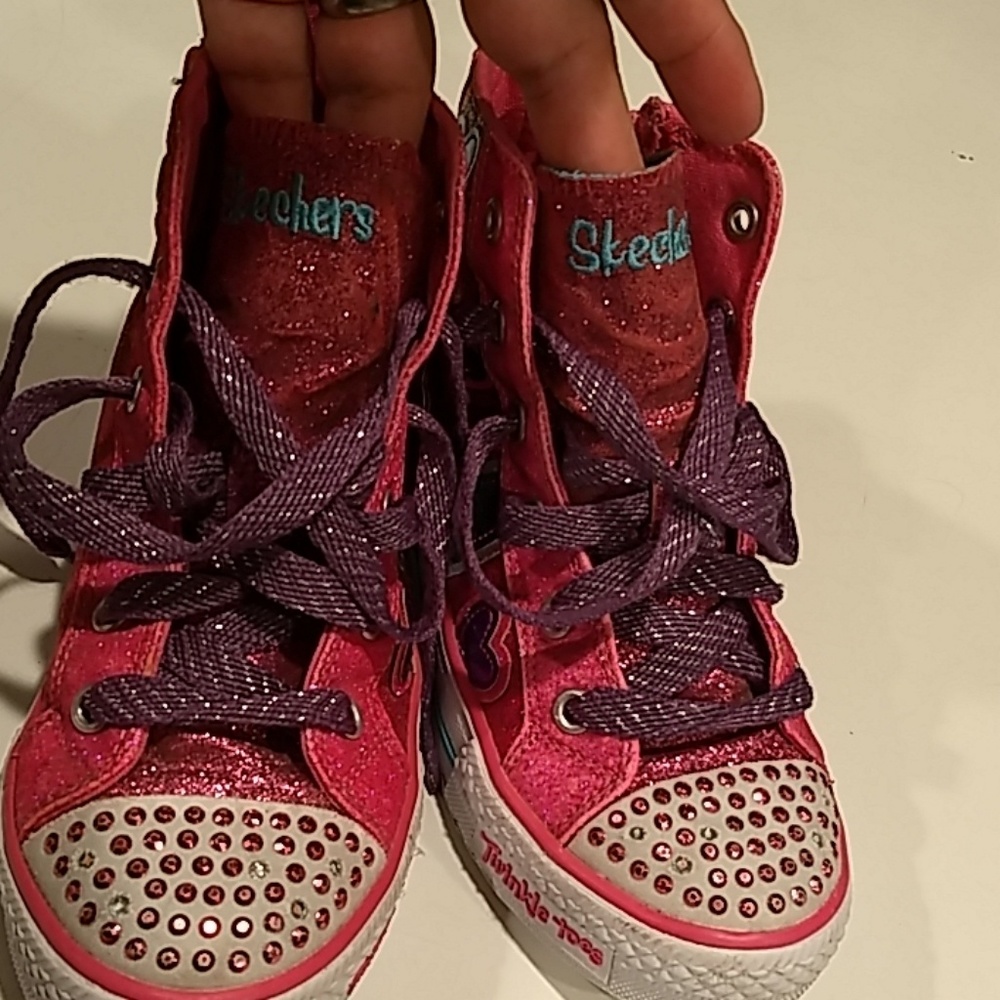 🌺Sketchers👭Girls SNEAKERS with light up. - Picture 6 of 8